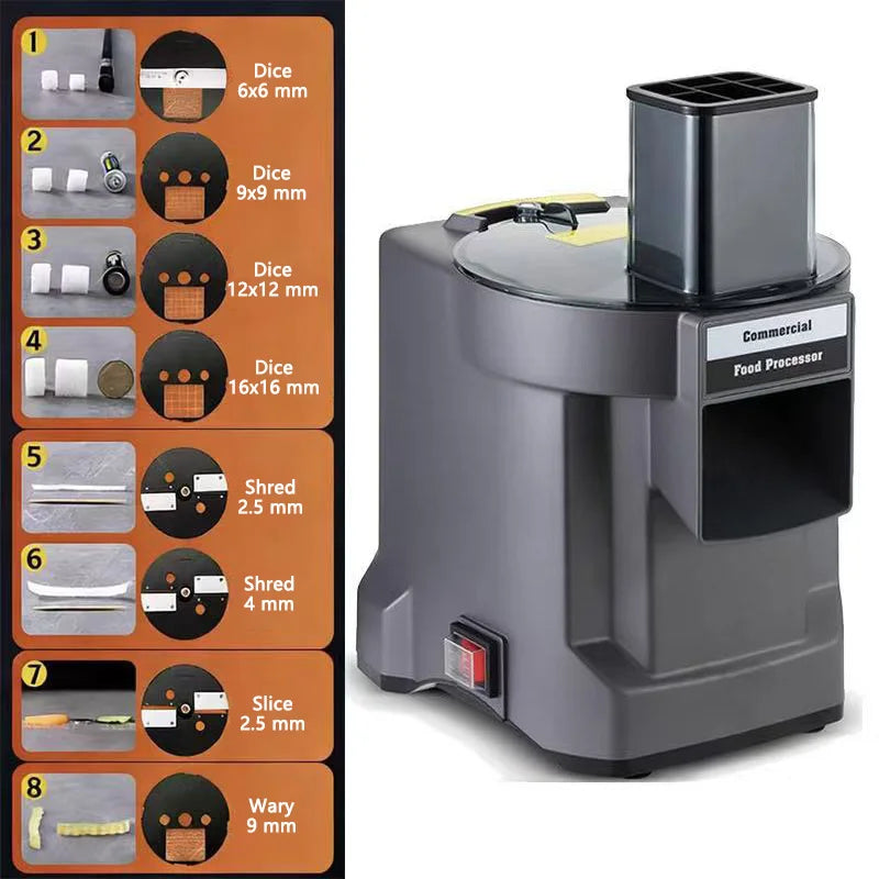 WERGANUASA Commercial Automatic Vegetable Cutter Slicer