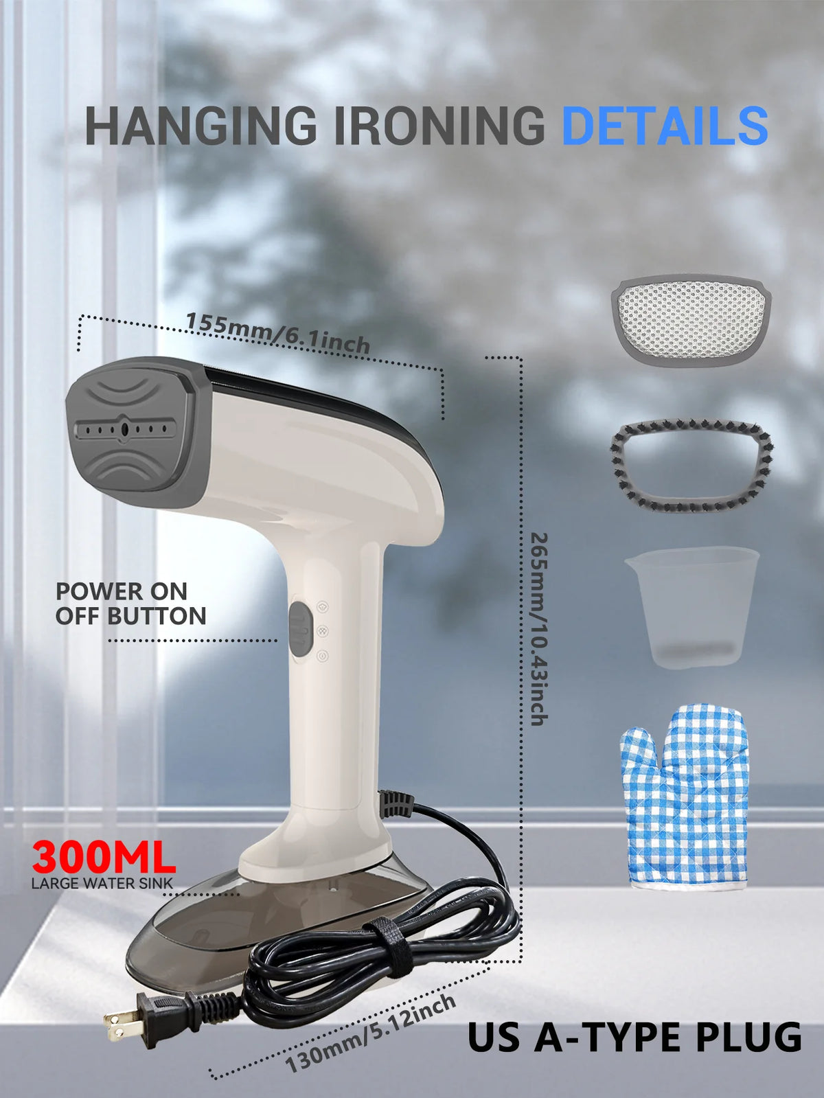 Portable Handheld Garment Steamer And Iron