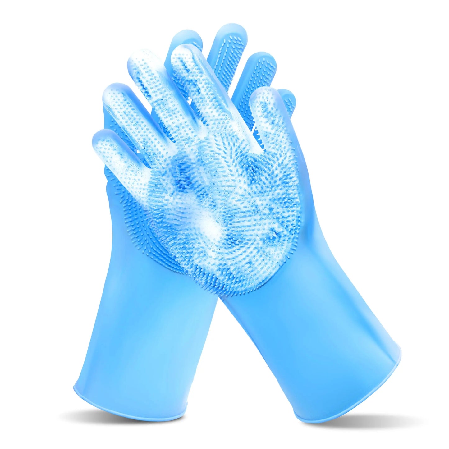 Silicone Pet Grooming Bathing Gloves For Dogs And Cats