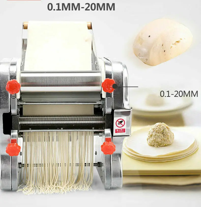 Electric Pasta Noodle Maker 550W Stainless Steel Dual Knife