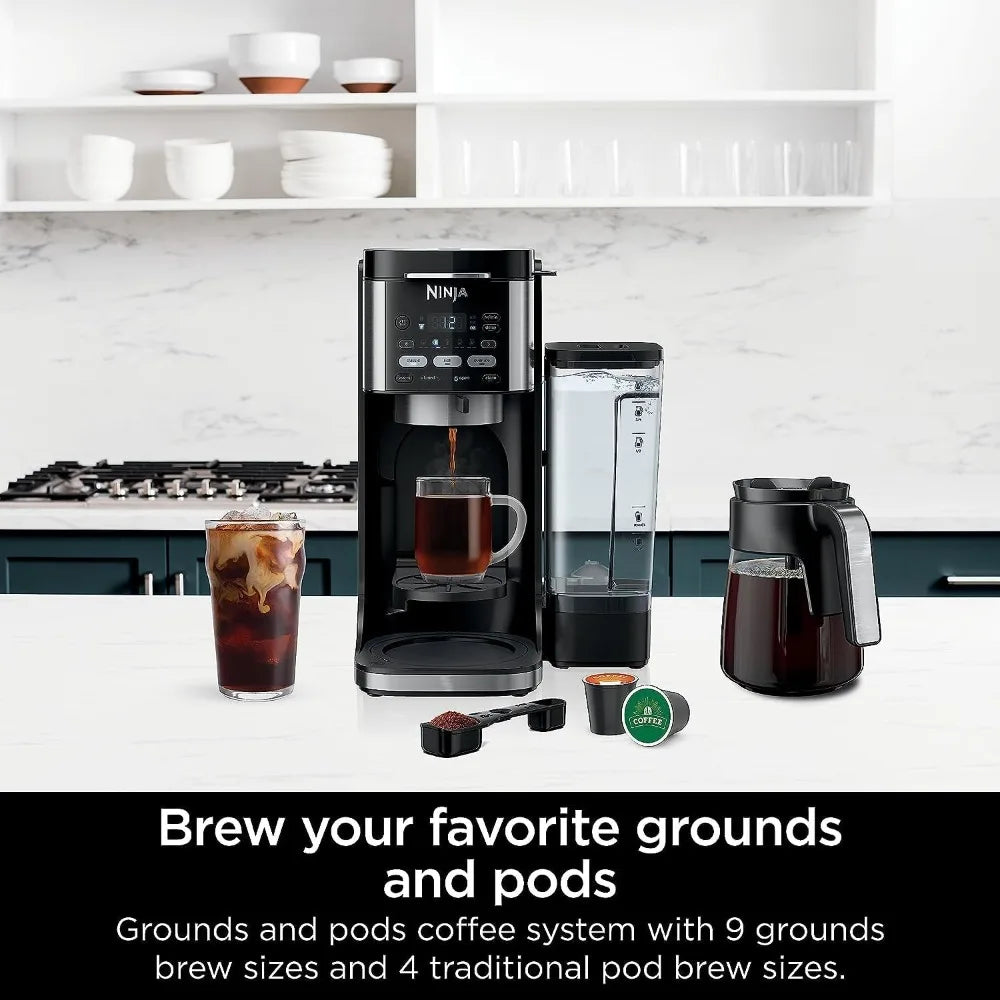 Ninja DualBrew Drip Coffee Maker Hot Iced K Cup Compatible