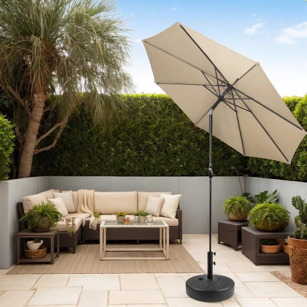 Adjustable Weighted Outdoor Umbrella Base With Wind Anchor