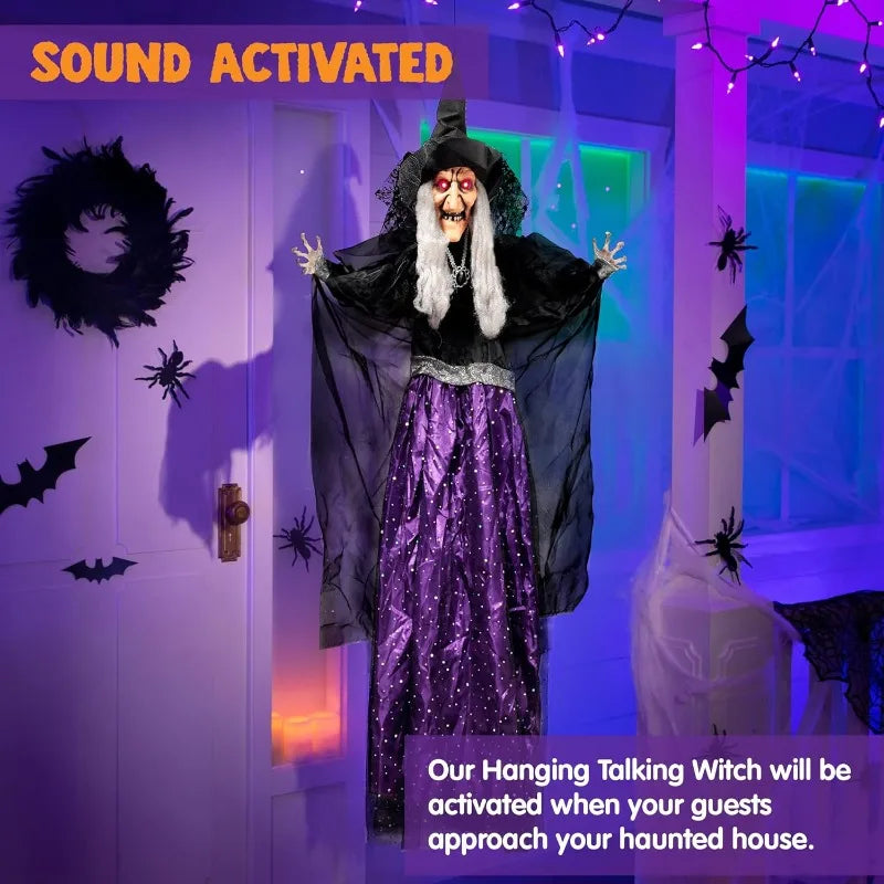 Joyfy Animated Talking Witch Halloween Decoration