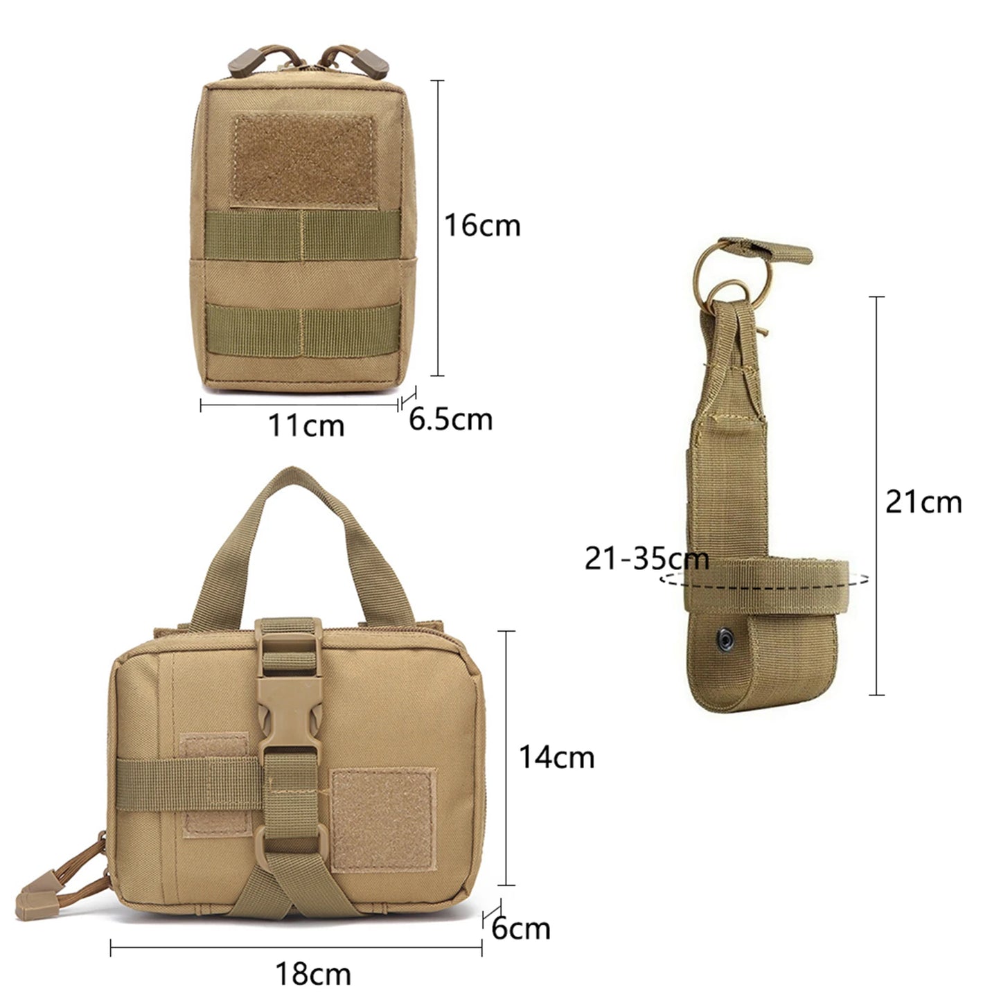 Nylon Tactical Dog Harness With Molle Pouches