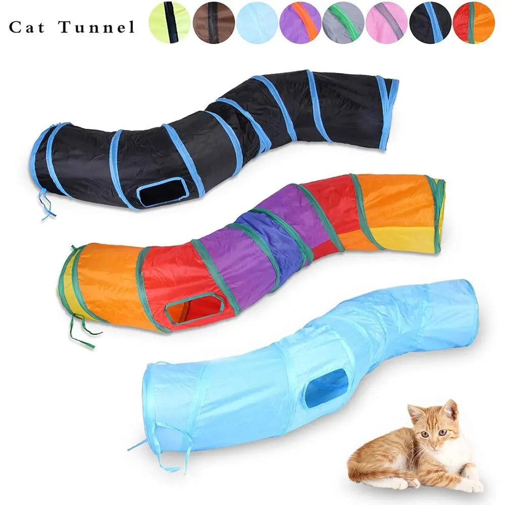 Interactive Crinkle Pet Play Tunnel For Cats And Rabbits