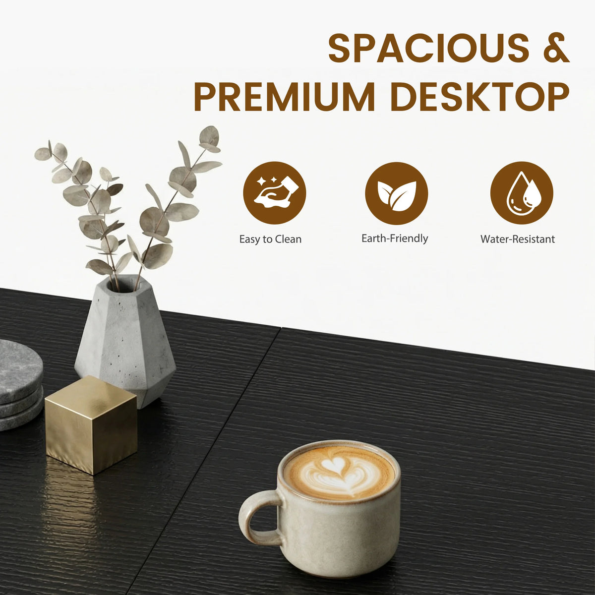 MCQ Standing Office Desk With Drawers And Hooks