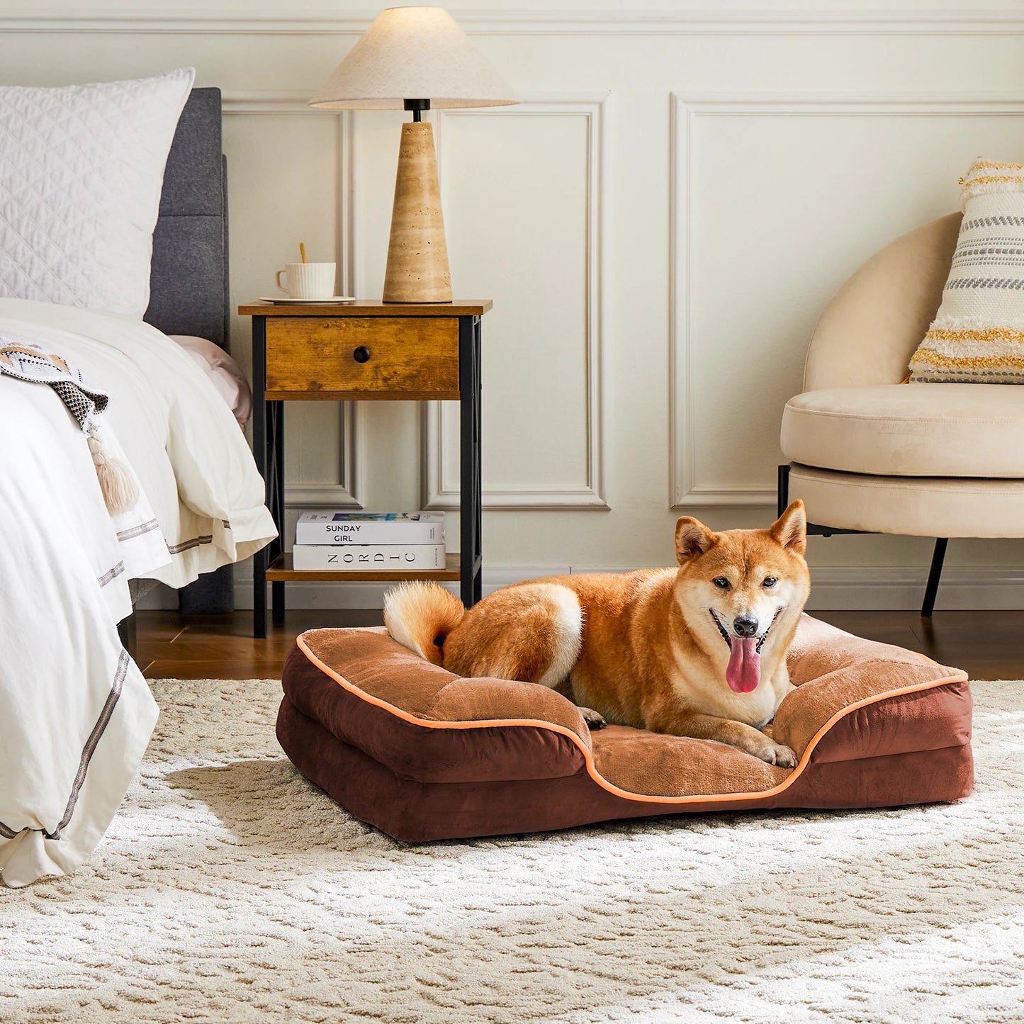 JHK Orthopedic Dog Bed Memory Foam For Small Dogs Cats