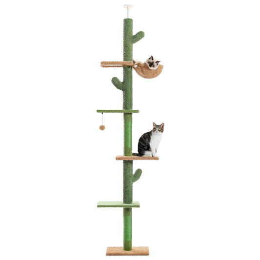 PAWZ Road Cat Tree 5 Tier Floor To Ceiling Tower