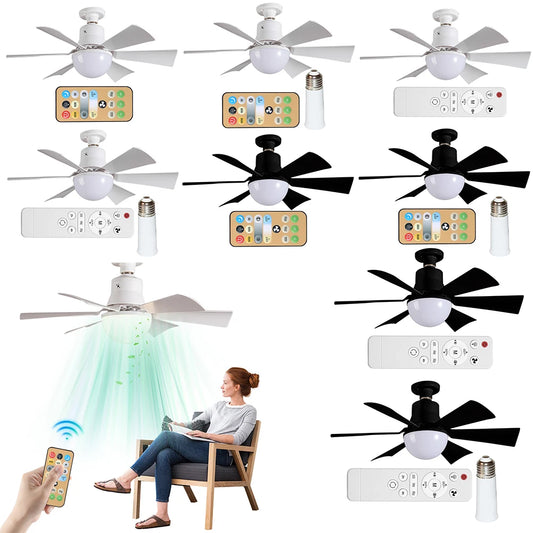 Sikiwind Ceiling Fan With Remote Dimmable Light