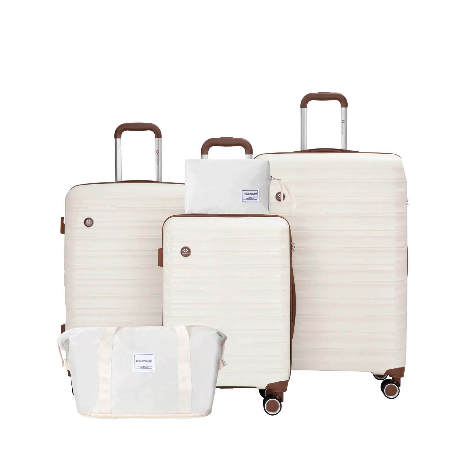 Travelhouse CN 5 Piece Luggage Set Spinner Wheels TSA Lock