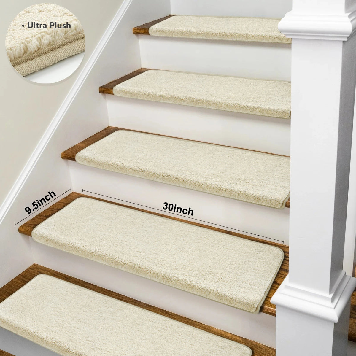 Non-Slip Washable Carpet Stair Treads for Safer Steps