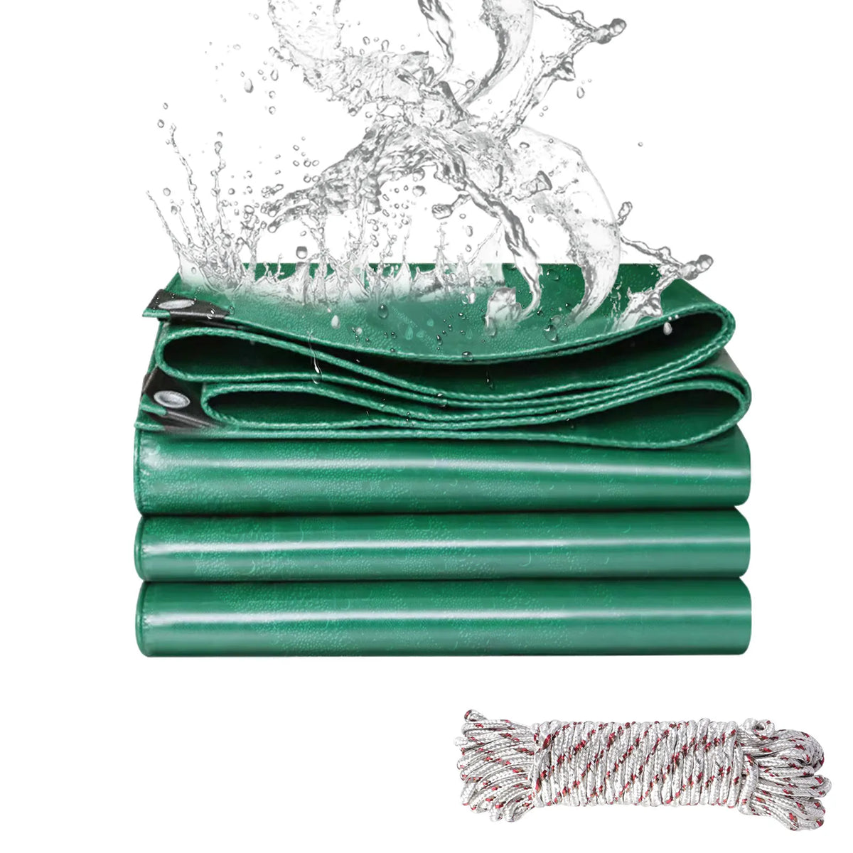 PVC 440gsm Extra Waterproof Heavy Tarpaulin Tarp Sheet Cover with Reinforced Grommets for Furniture Ground Multipurpose Covers