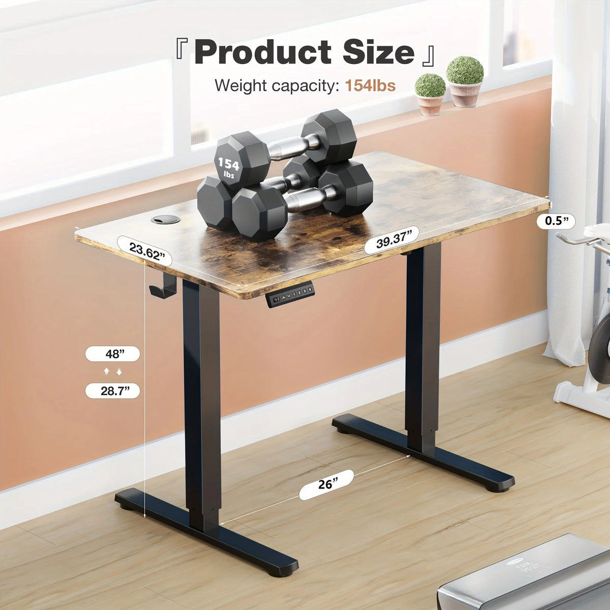 JHK Electric Standing Desk Height Adjustable Sit Stand Workstation