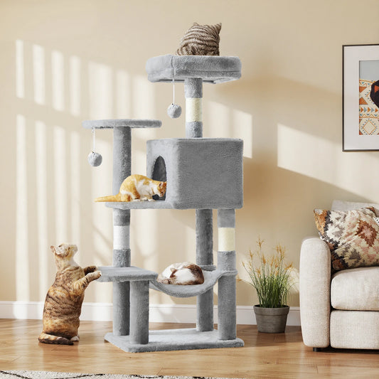 JHK Cat Tree Tall Multi Cat Climbing Tower Indoor