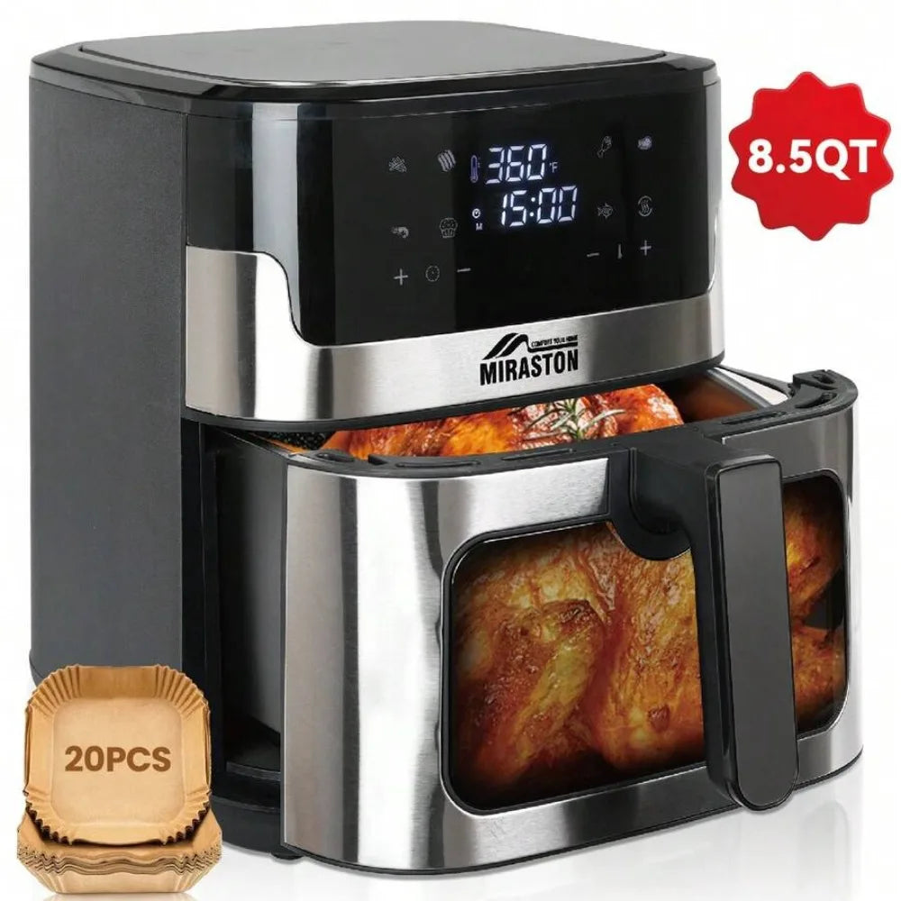 XMSJ Air Fryer With Smart Touch And 8 Presets