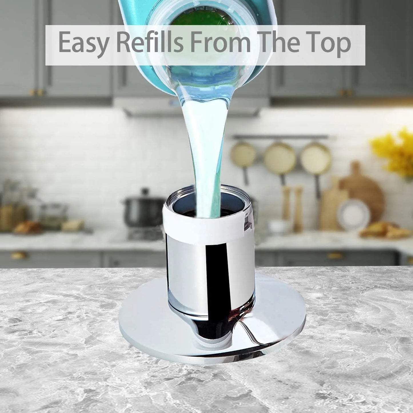 Samodra Liquid Soap Dispenser With Brass Pump Head Bottle